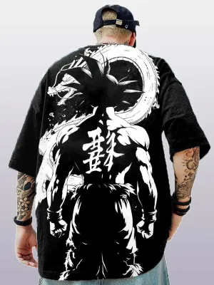 Men's Fashion Anime Printed T-shirt