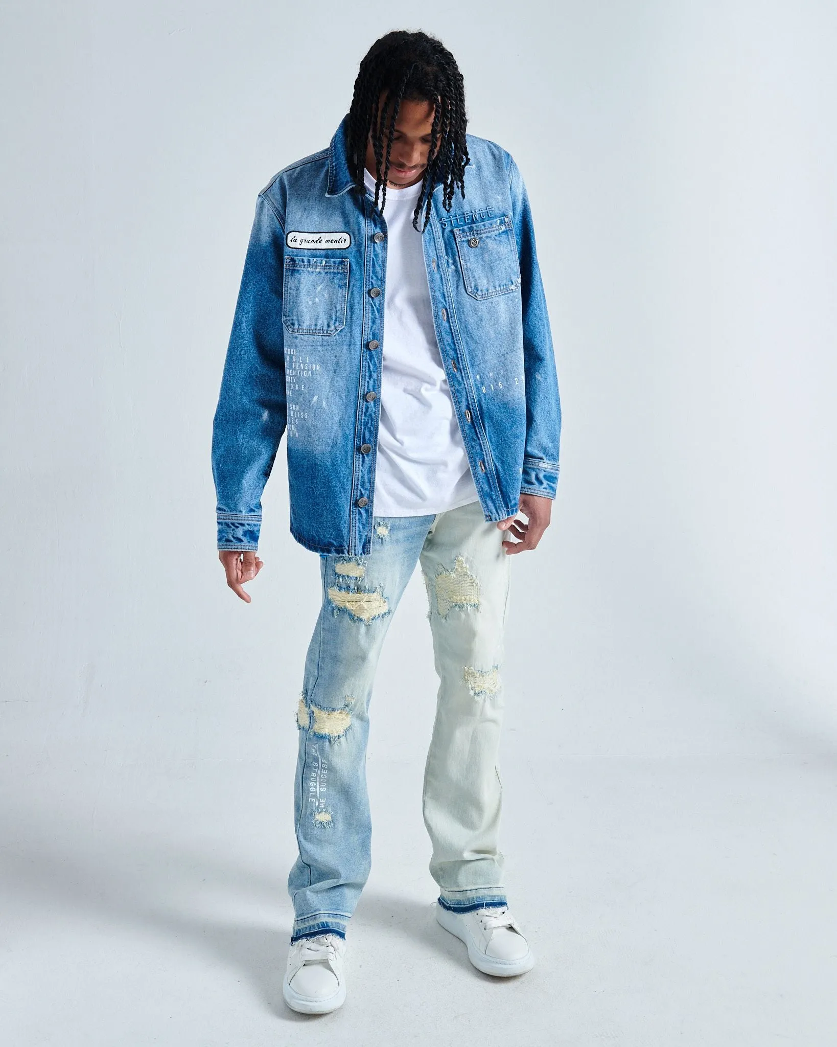 MENTIROSA DENIM OVERSHIRT