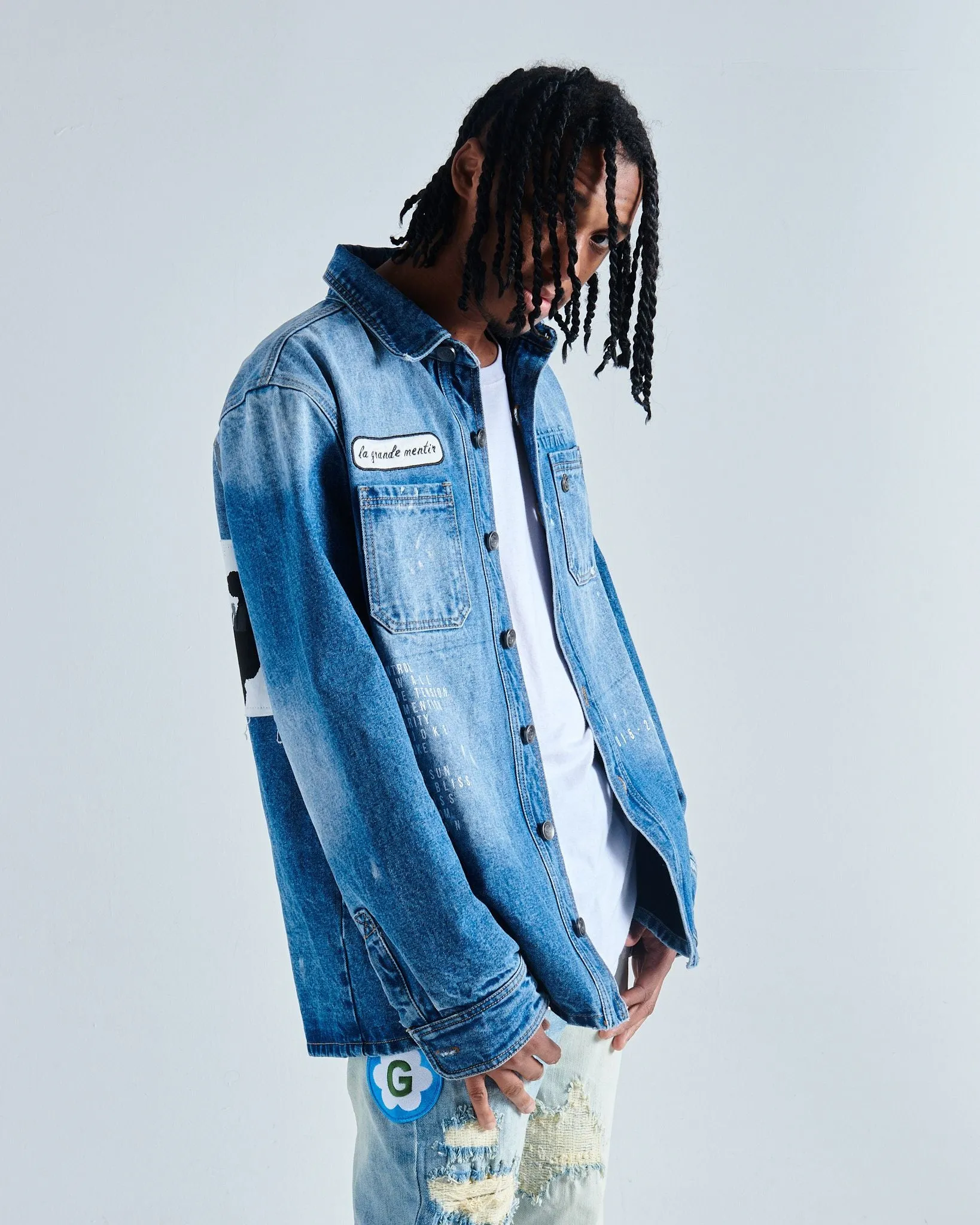 MENTIROSA DENIM OVERSHIRT