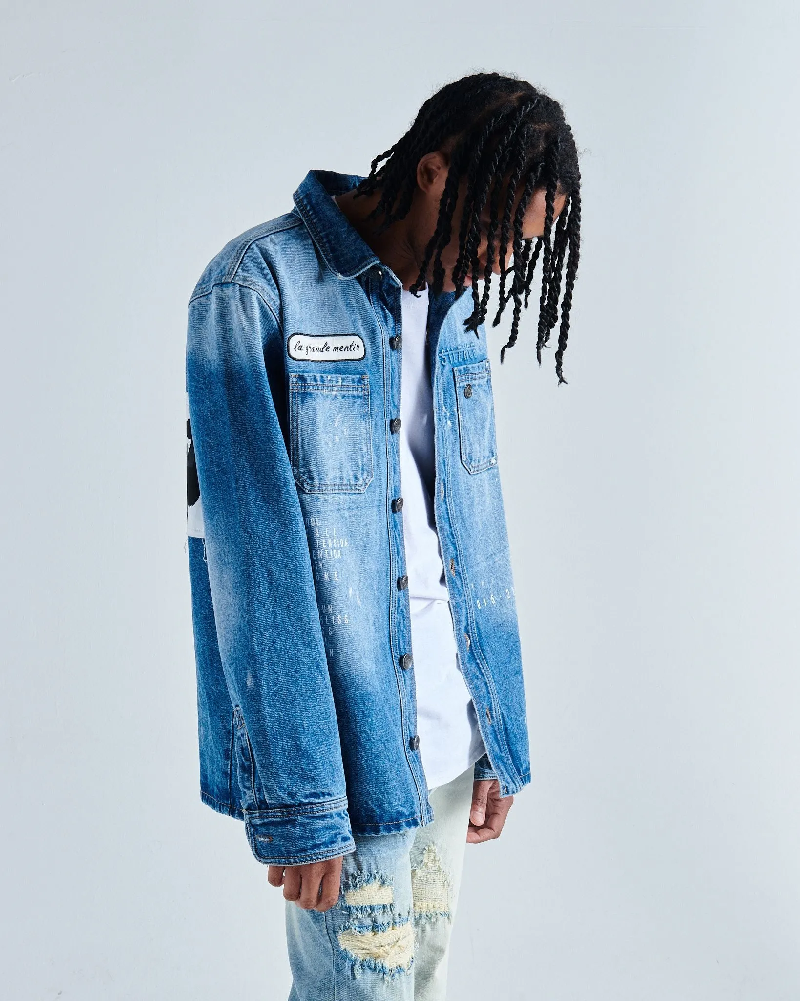 MENTIROSA DENIM OVERSHIRT