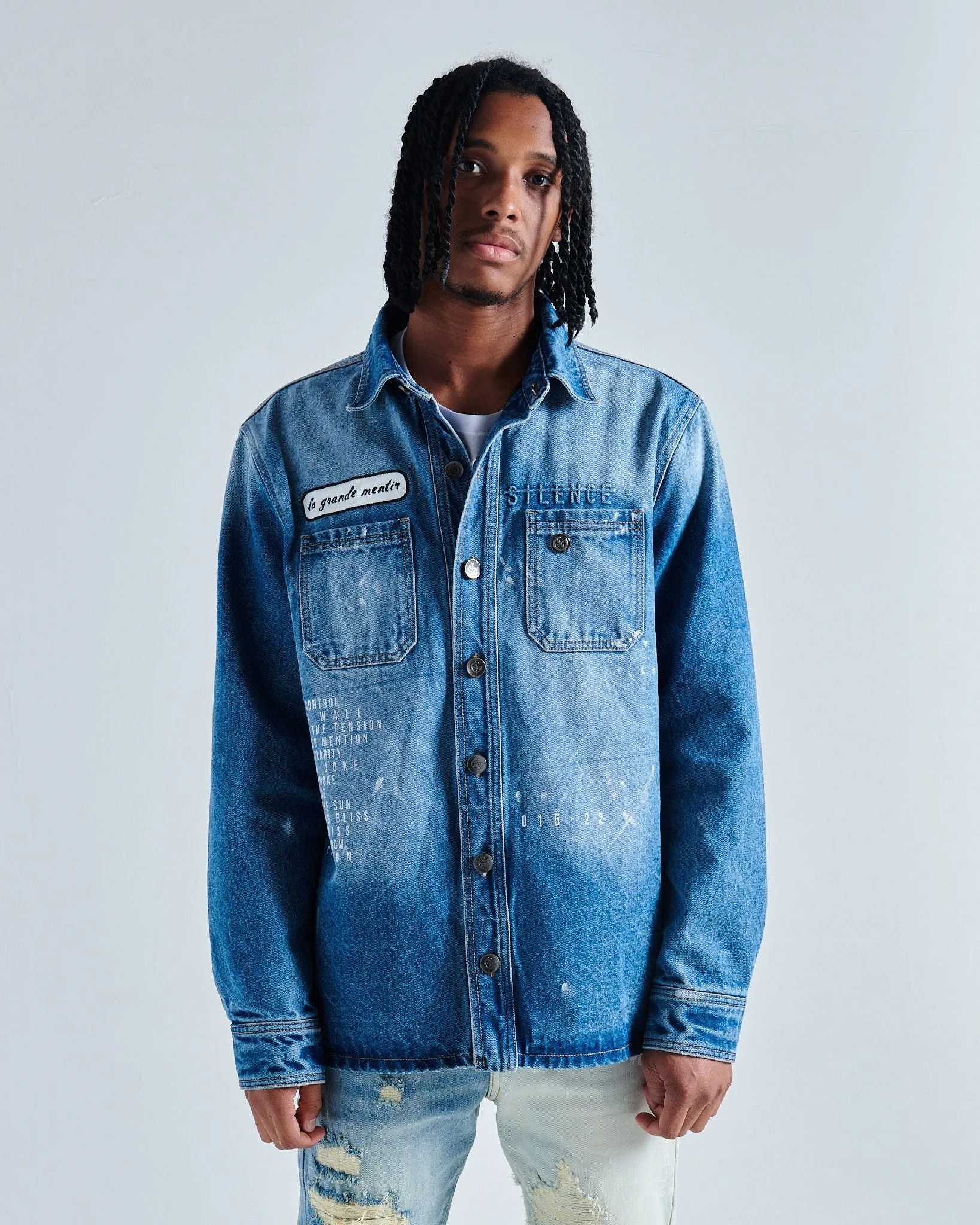 MENTIROSA DENIM OVERSHIRT