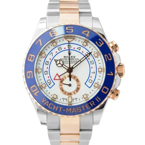 MINT PAPERS Rolex Yacht-Master II 44mm NEW HANDS 18K Rose Gold Steel 116681 BOX