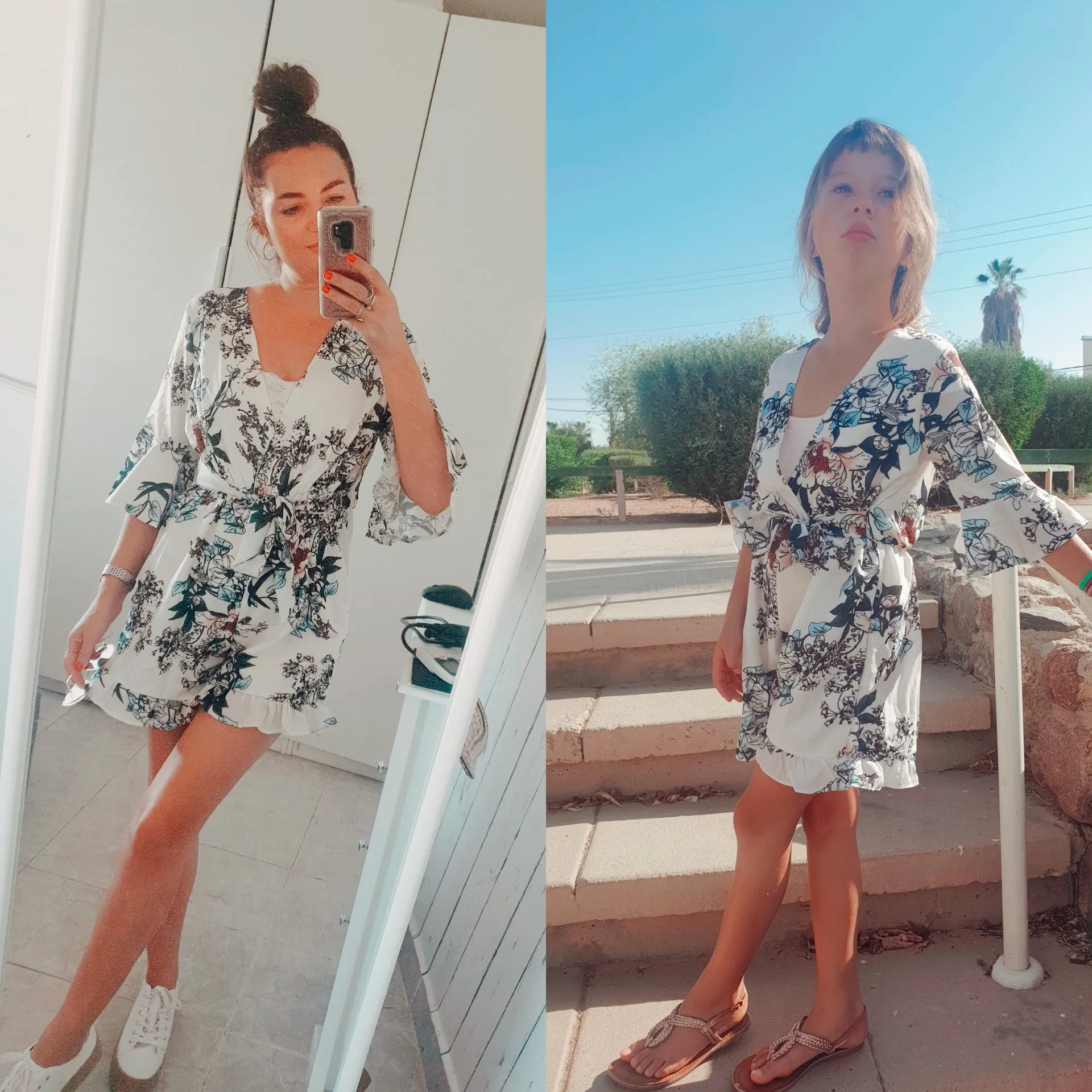 Mommy and me fashion rompers