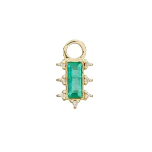 Mosaic Charm with Emerald