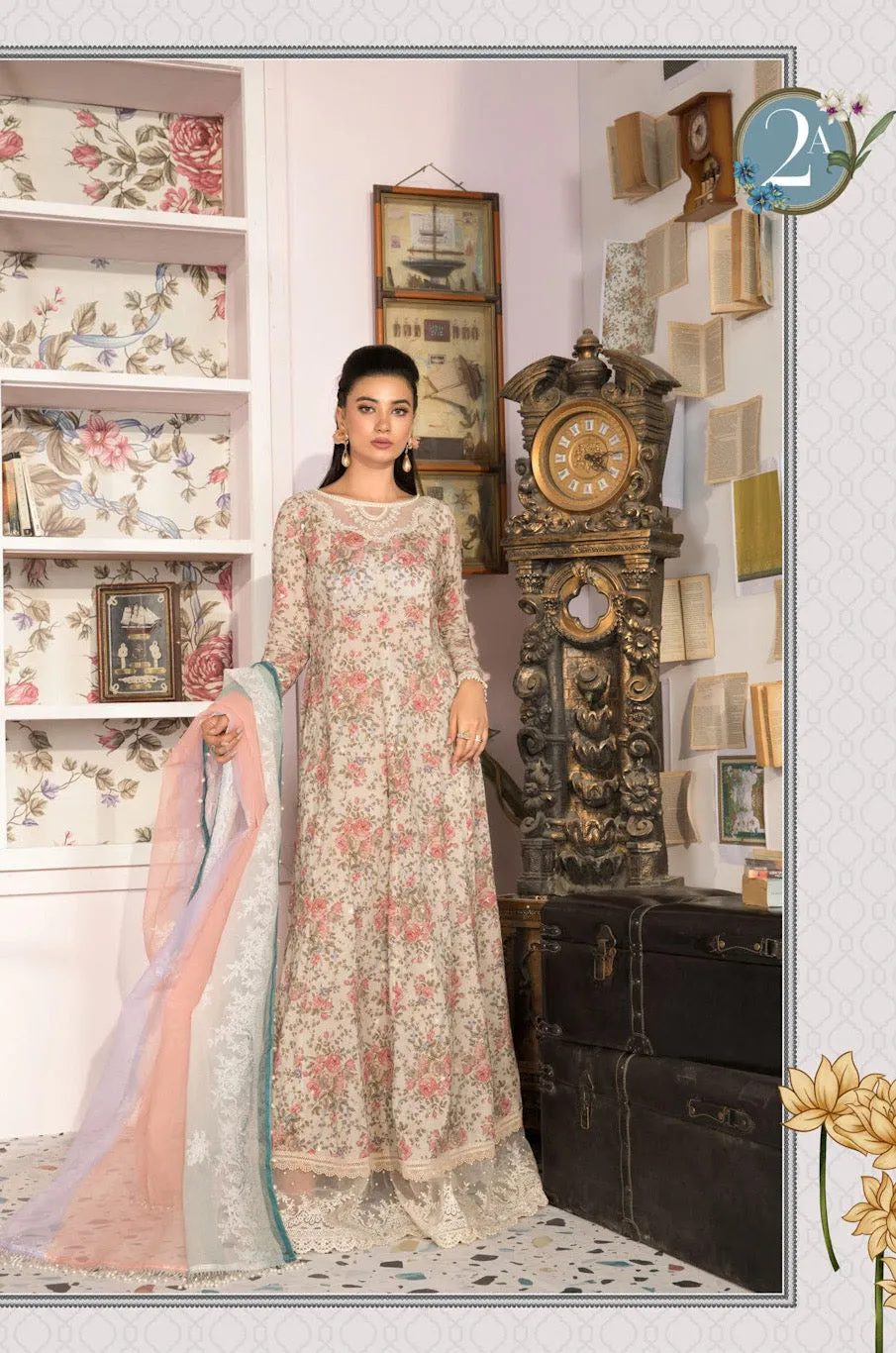 MPT-1102-A | Maria B Mprints Unstitched Eid Collection 2021 Vol-2