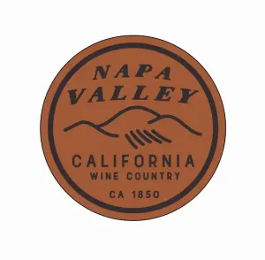 Napa Valley Leather Coaster