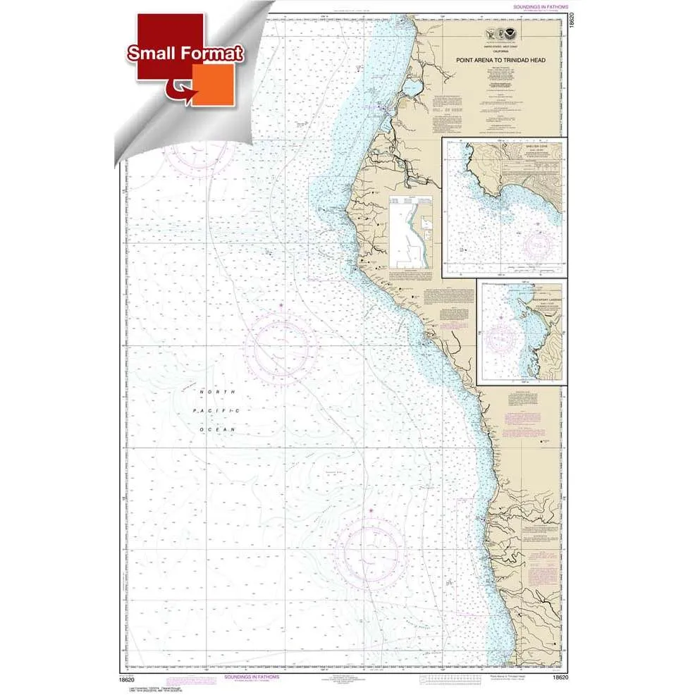 NOAA Chart 18620: Point Arena to Trinidad Head; Rockport Landing; Shelter Cove