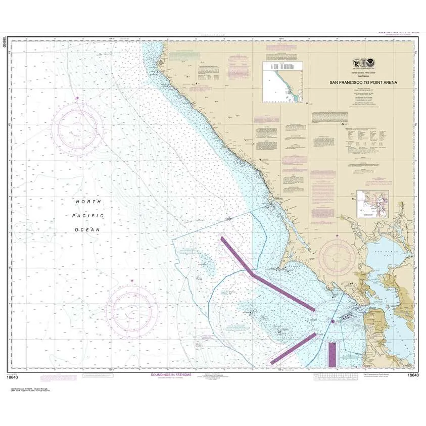 NOAA Chart 18640: San Francisco to Point Arena