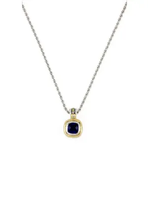 Nouveau Collection - Cushion Pendant with Chain