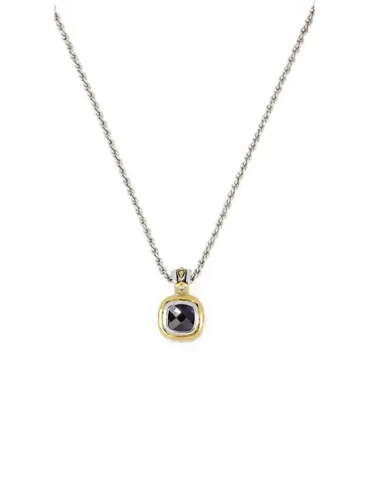 Nouveau Collection - Cushion Pendant with Chain