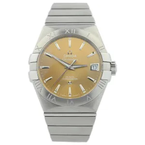 Omega Constellation Stainless Steel 38mm Rust Stick Dial Watch Reference #: 123.10.38.21.10.001