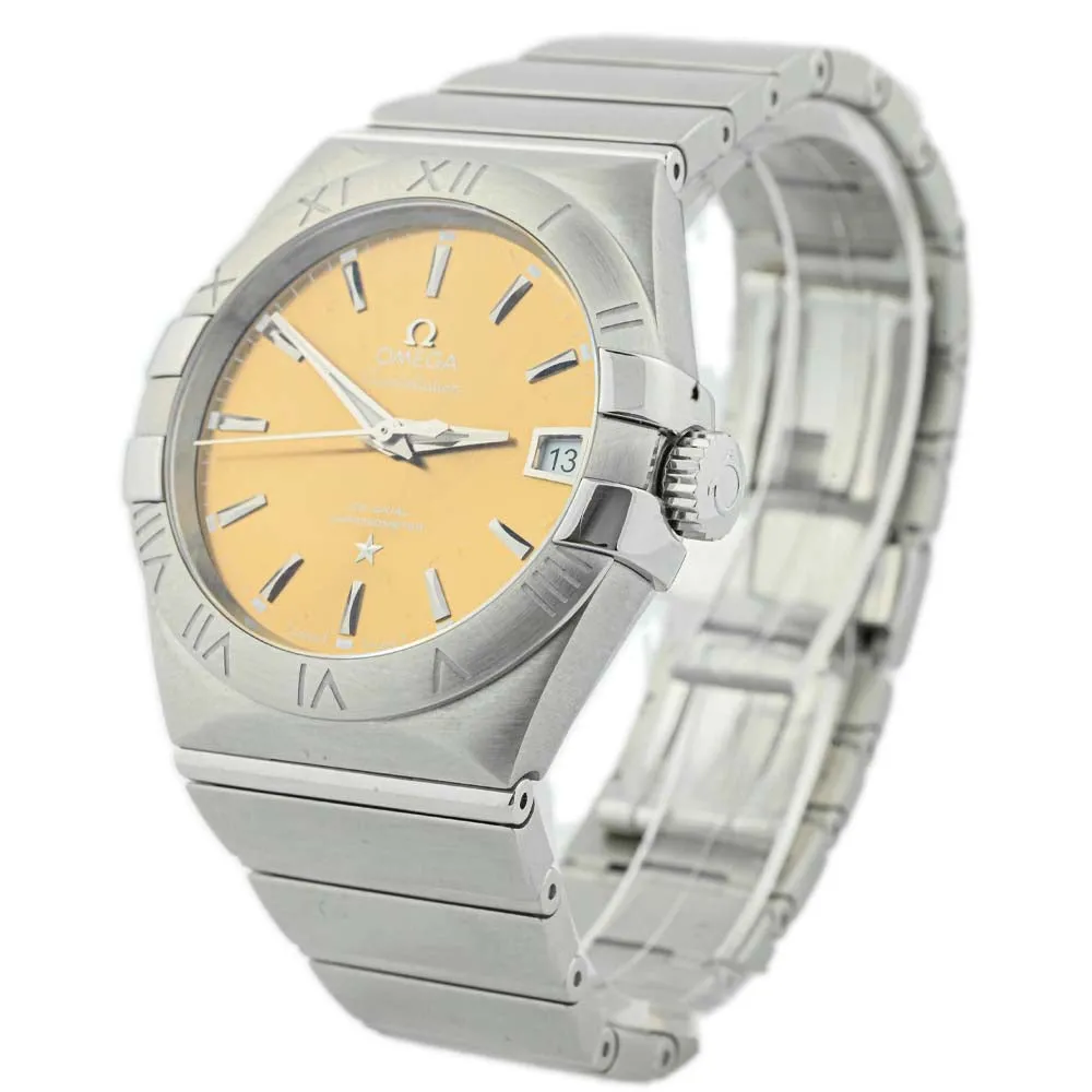 Omega Constellation Stainless Steel 38mm Rust Stick Dial Watch Reference #: 123.10.38.21.10.001