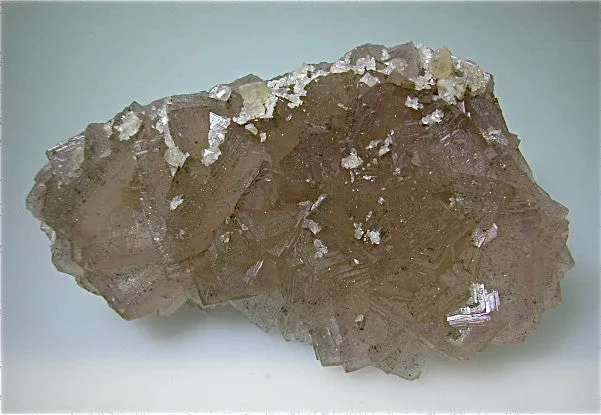 ON APPROVAL-Fluorite with Calcite and Chalcopyrite, attr. Fairview Mine, ALCOA, Rosiclare District, Southern Illinois attr: Fairview Mine Medium cabinet 5 x 10.5 x 17 cm $1500. Online 12/10