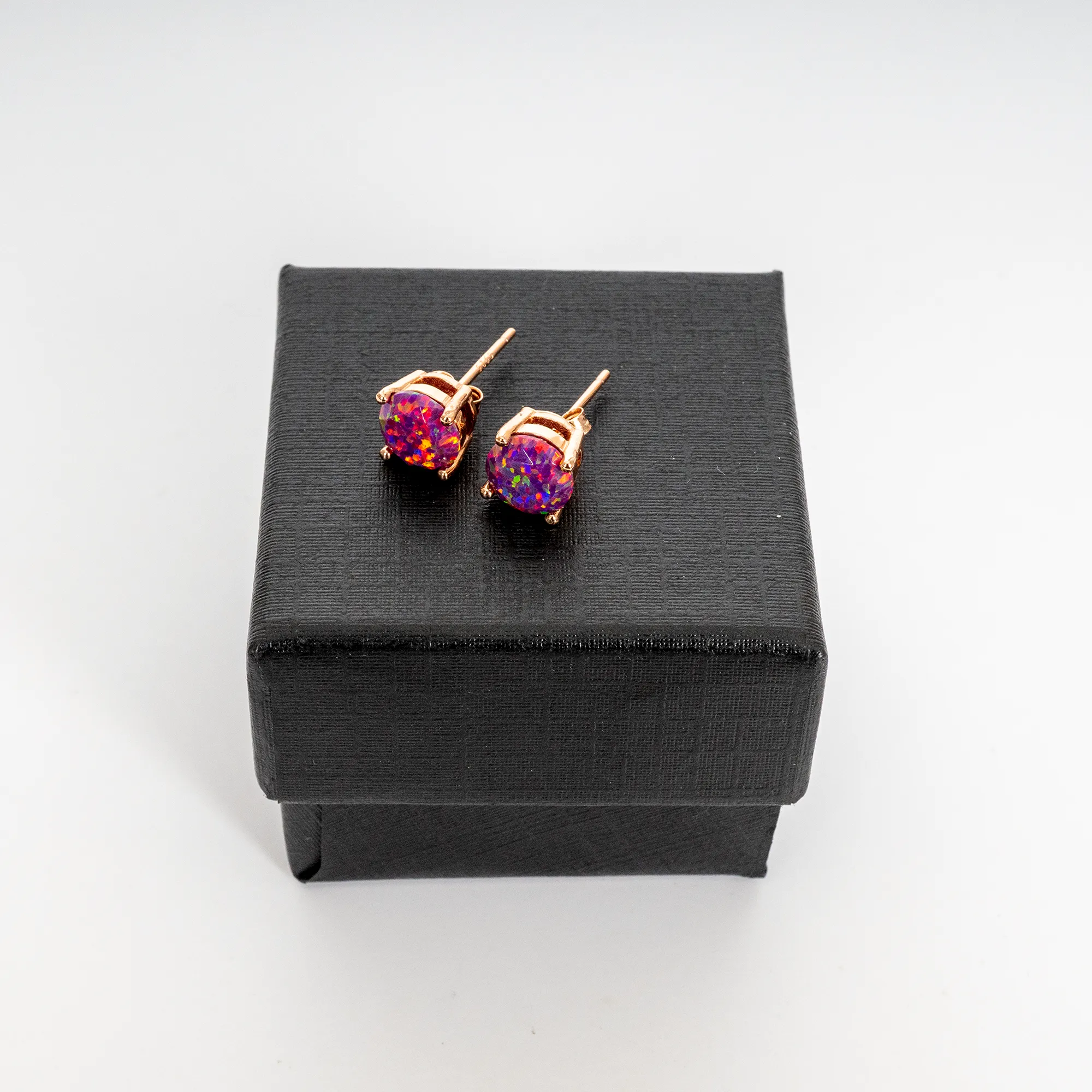 Orchid Opal Stud Earrings