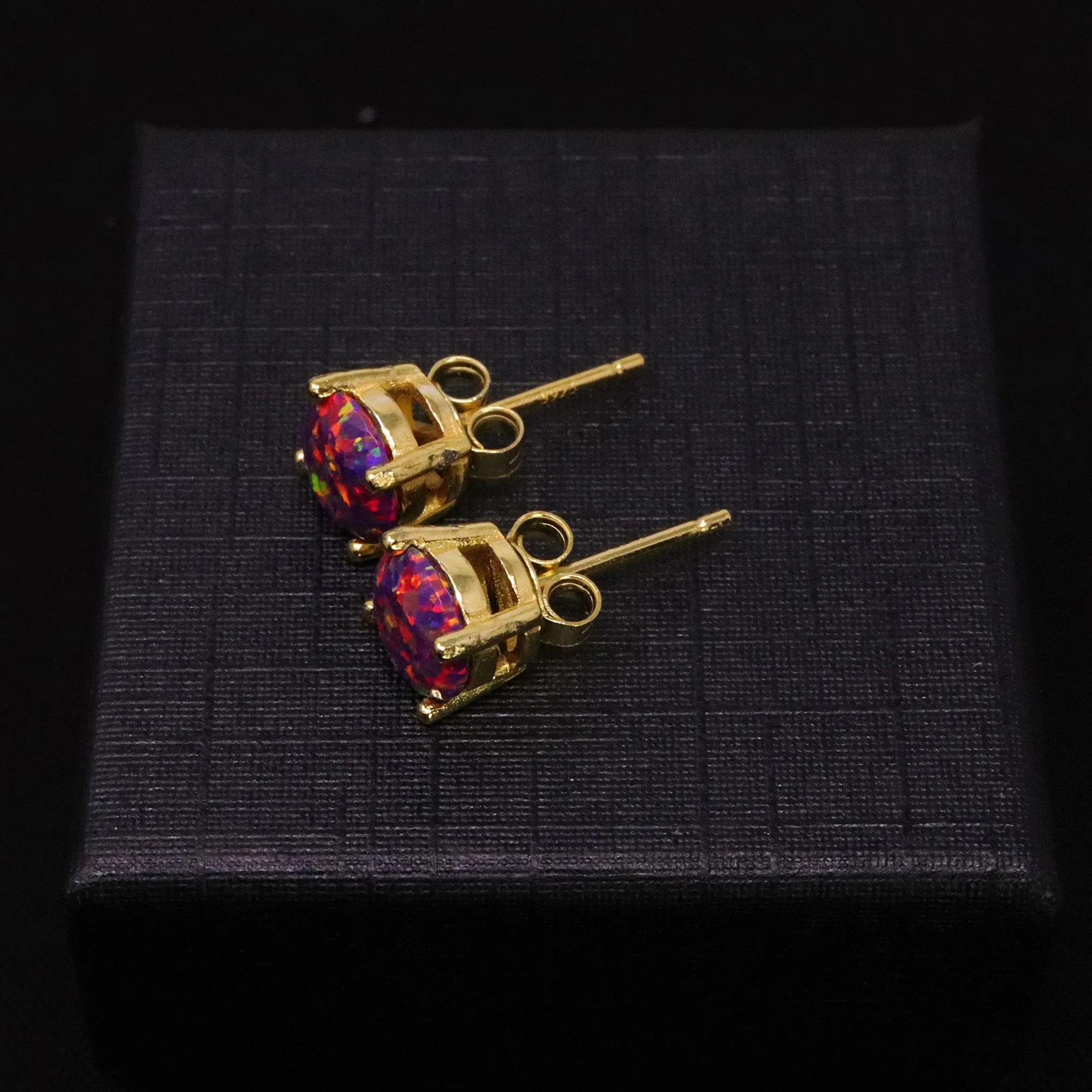 Orchid Opal Stud Earrings