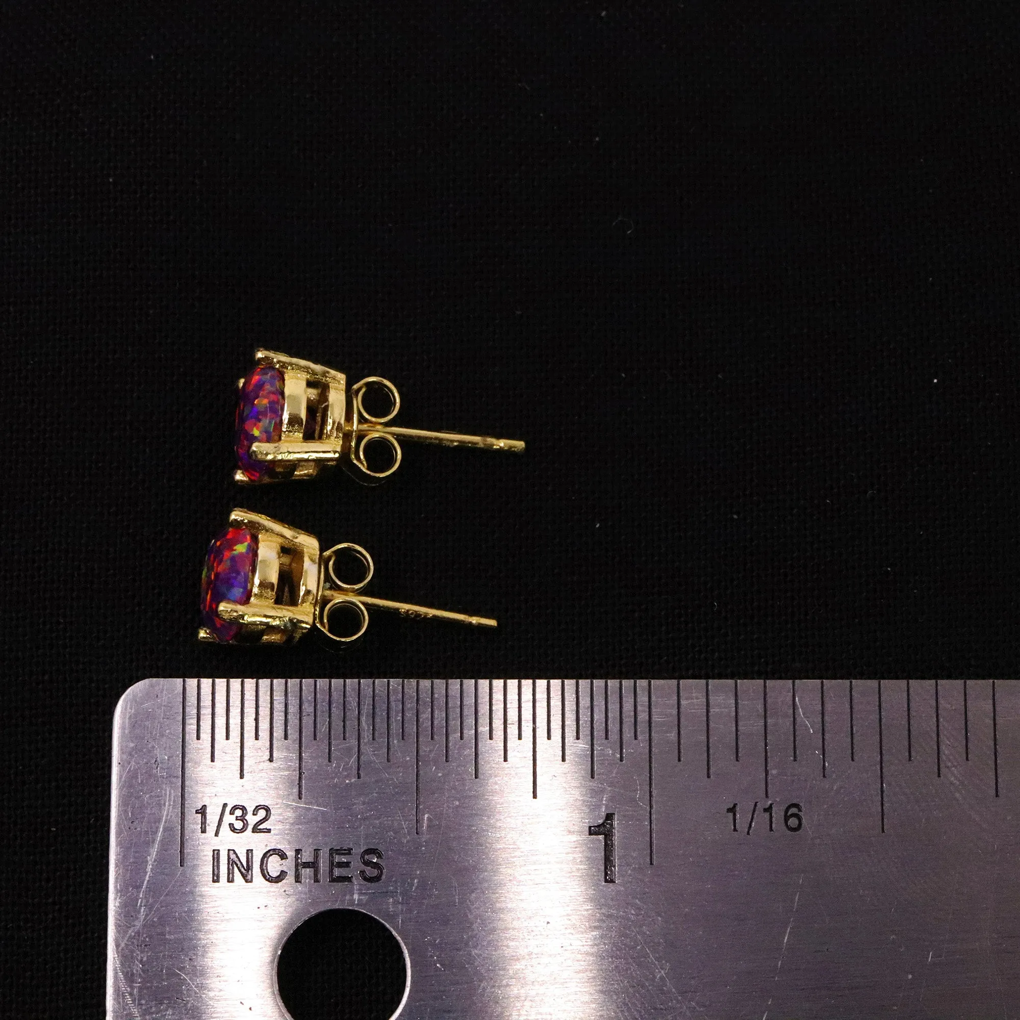 Orchid Opal Stud Earrings