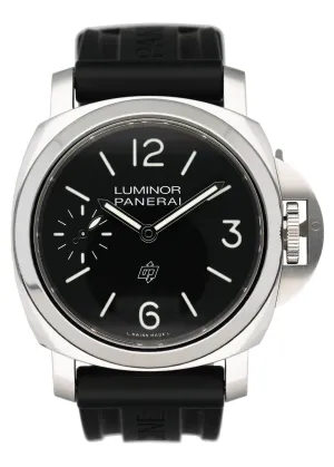 Panerai Luminor Logo PAM01084 Stainless Steel Mens Watch With Box