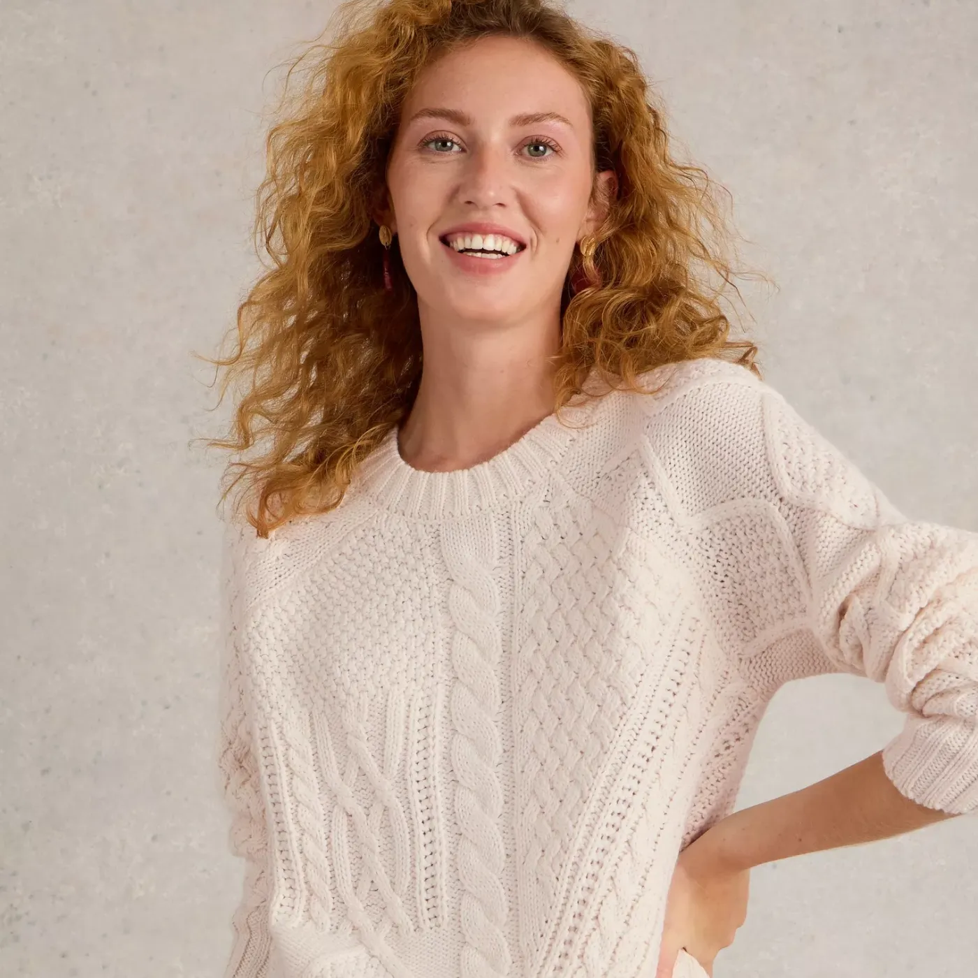 Patchwork Cable Jumper