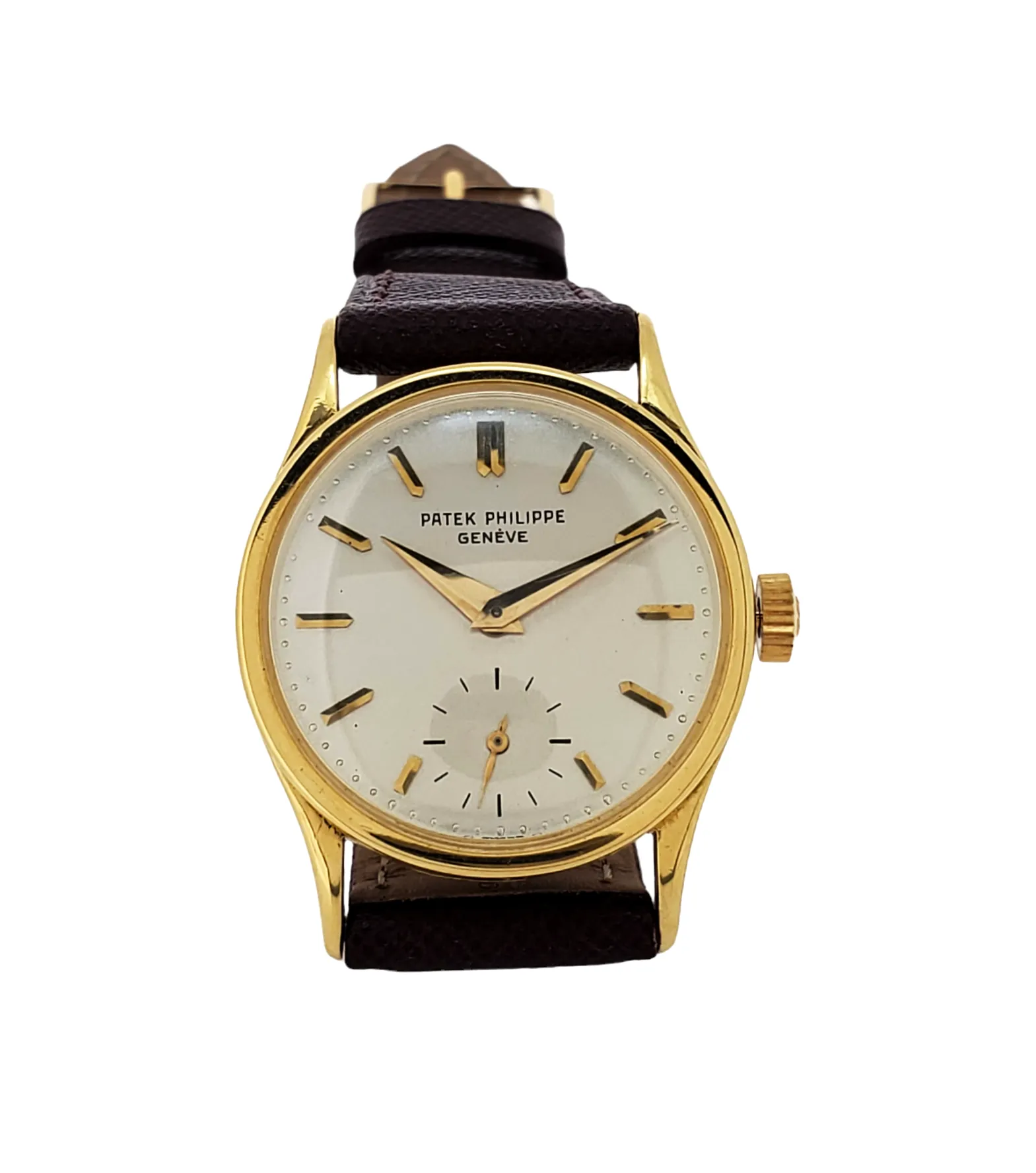 Patek Philippe 18K Gold Ref. 96J Vintage 1st Calatrava Watch circa 1944-1945