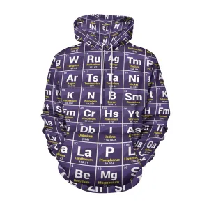 Periodic table printed hooded sweatshirt 2408002366