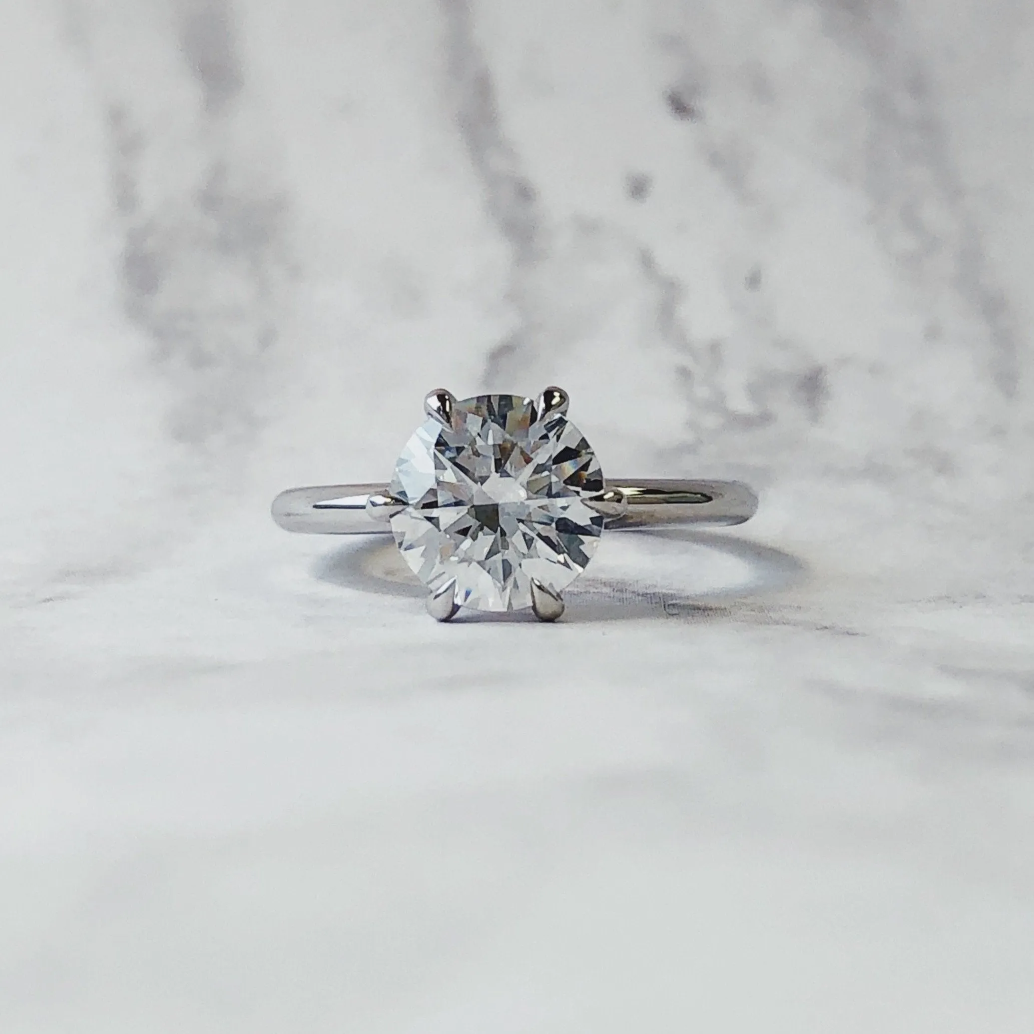 Platinum 6-Prong Solitaire