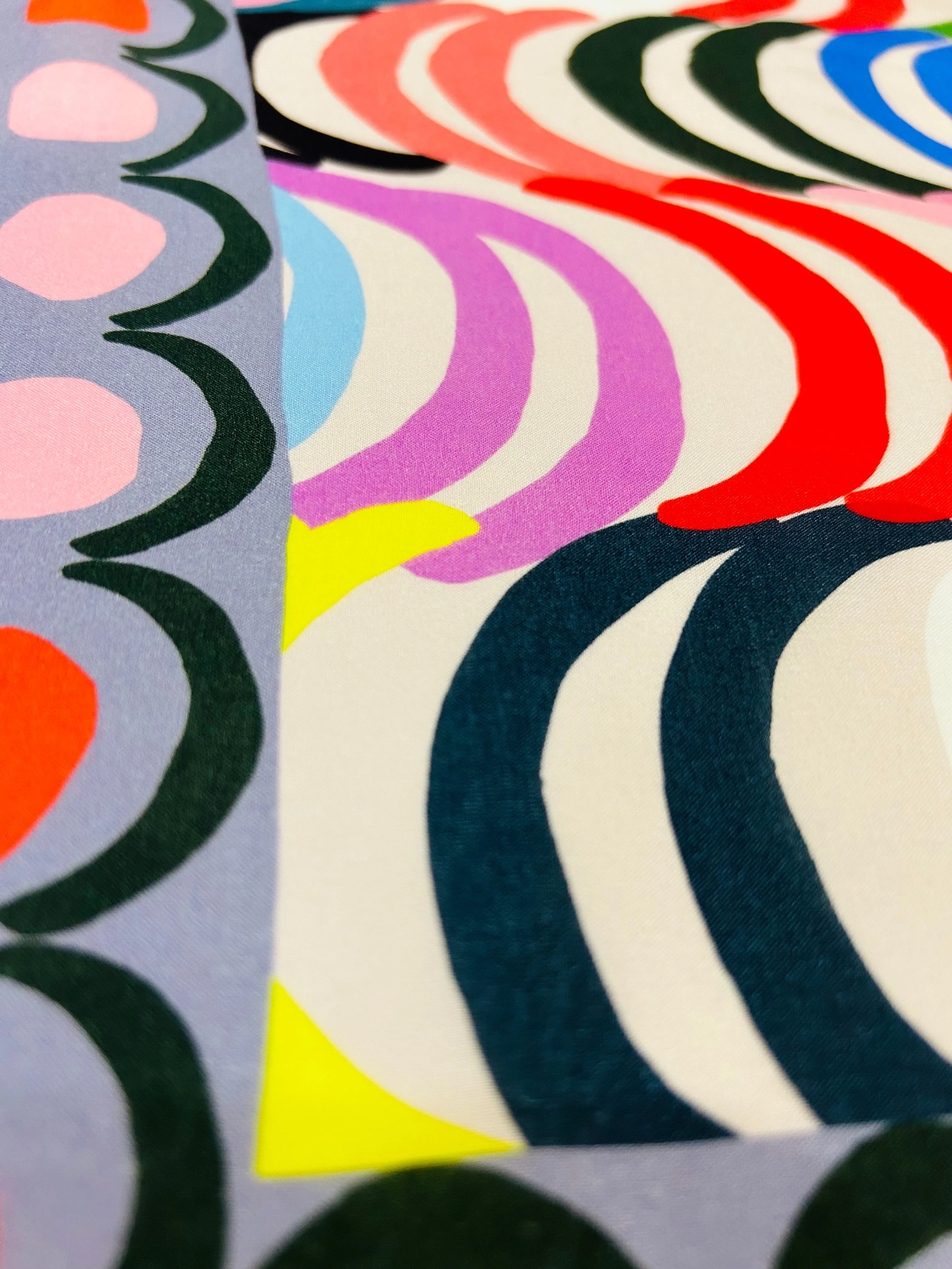 Play Wave 90% Cotton 10% Silk Scarf (sewing project)