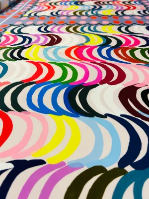 Play Wave 90% Cotton 10% Silk Scarf (sewing project)