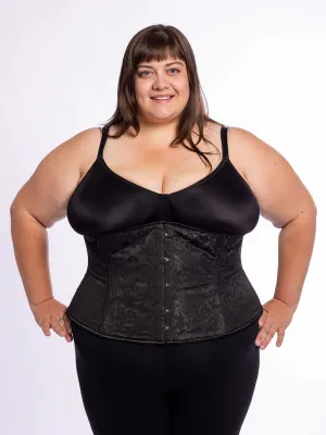 Plus Size Brocade Romantic Curve Longline Underbust Corset : CS-411