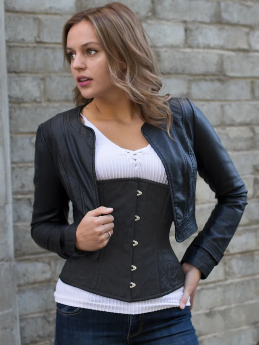 Plus Size Brocade Romantic Curve Longline Underbust Corset : CS-411