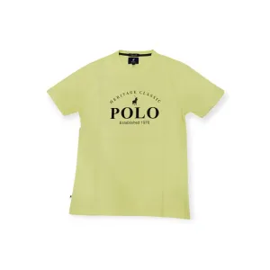 Polo Heritage Printed Short Sleeve Tee Light Yellow
