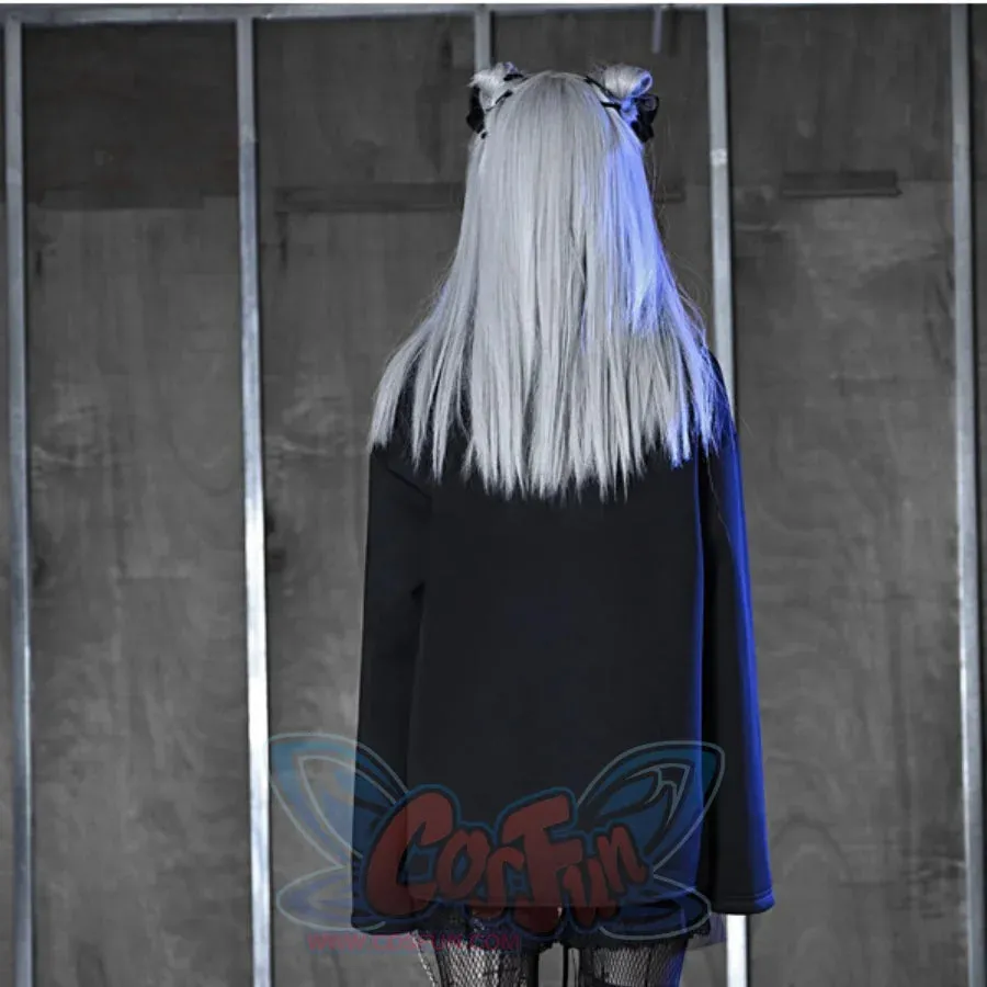 Printed Crystal Ball Diamond Embedded Oversize Woolen Long-sleeved Hoodie