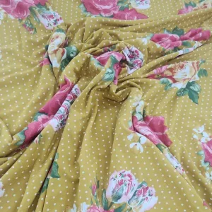 Printed Floral Dty Brushed Fabric 150cm