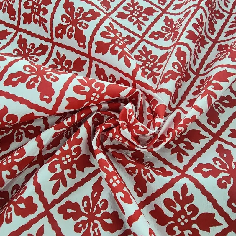 Printed Poly Cotton Injetti Fabric 112cm