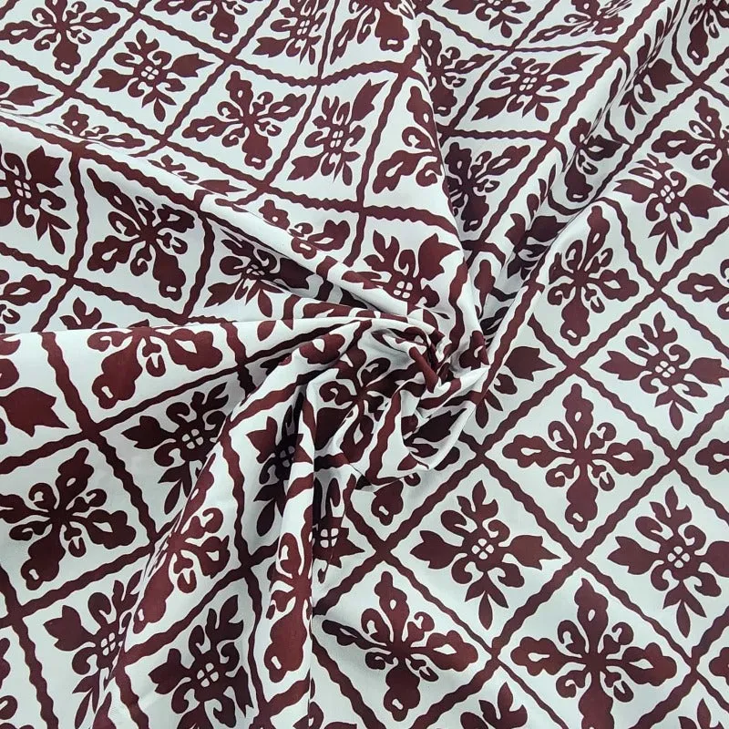 Printed Poly Cotton Injetti Fabric 112cm