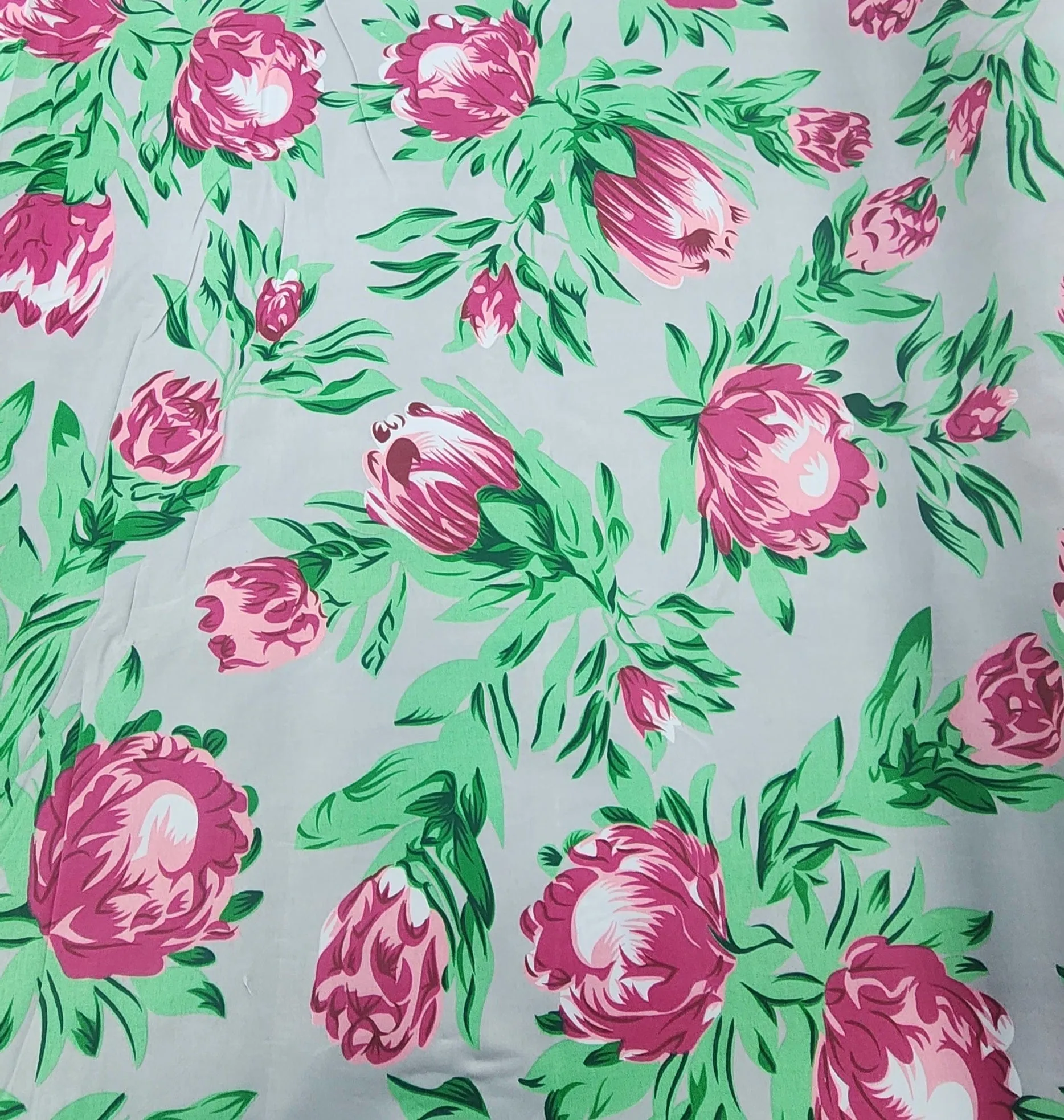 Printed Poly Cotton Protea Fabric 112cm
