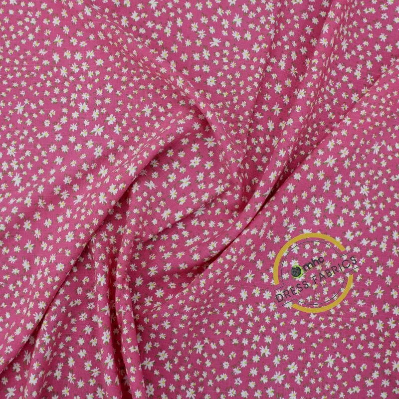 Printed Rayon Slub Fabric 150 cm