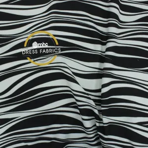 Printed Rayon Slub Spandex Fabric 150cm