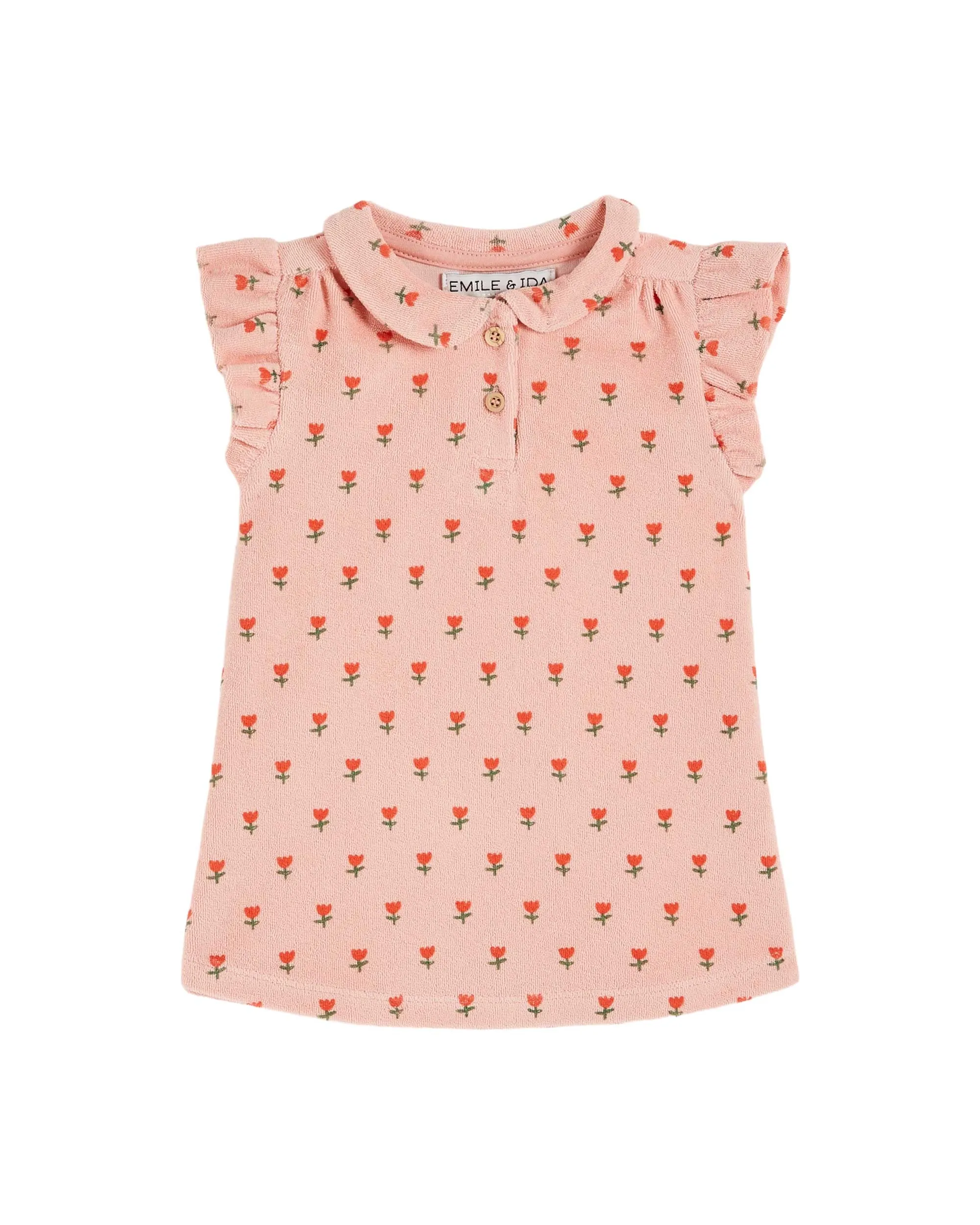 PRINTED TERRY DRESS - PETITE TULIPE BLOS