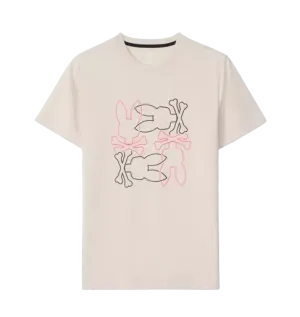 Psycho Bunny Rodman Graphic Tee Natural Linen B6U111B2TS-104