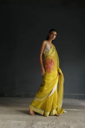 Raji Ramniq I Love To Dot I Cotton Silk Ensemble I Yellow 107