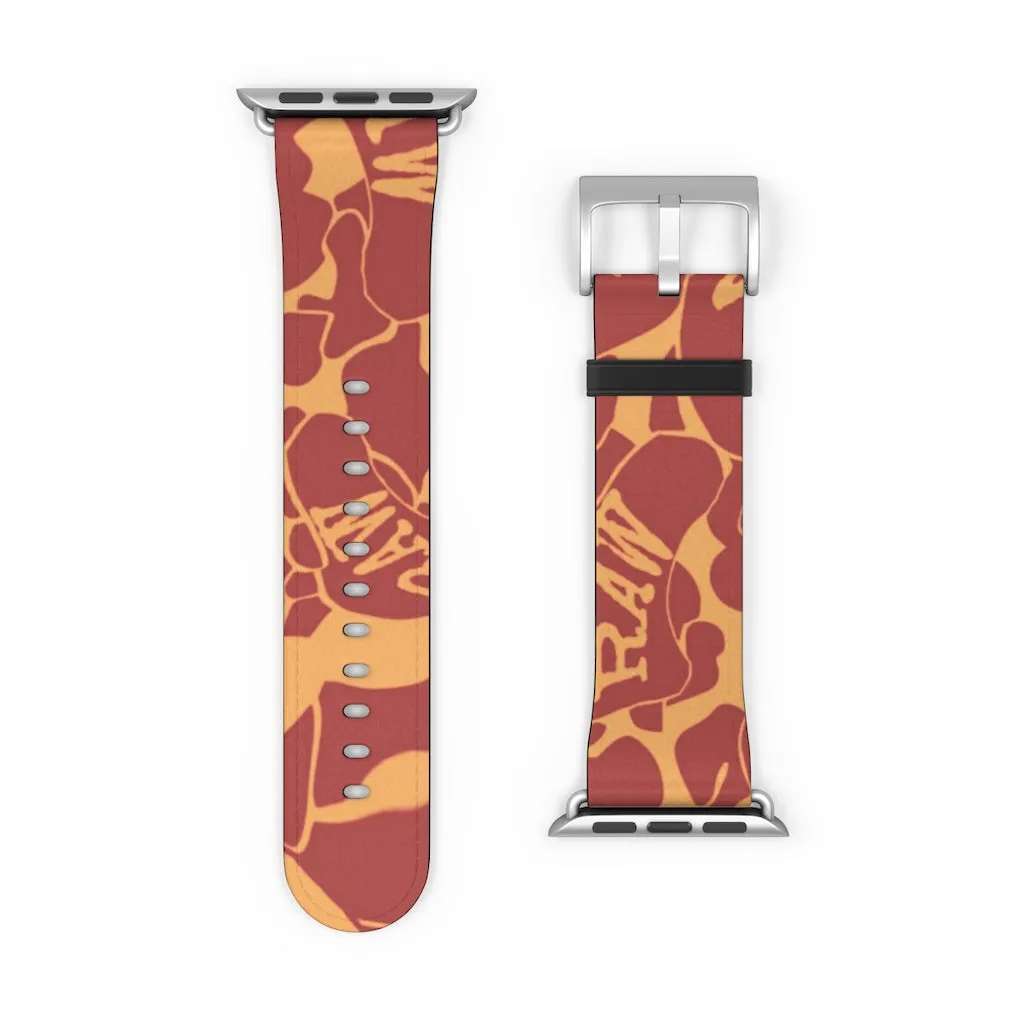 Raw Sushi "orange camo" Apple Watch Band