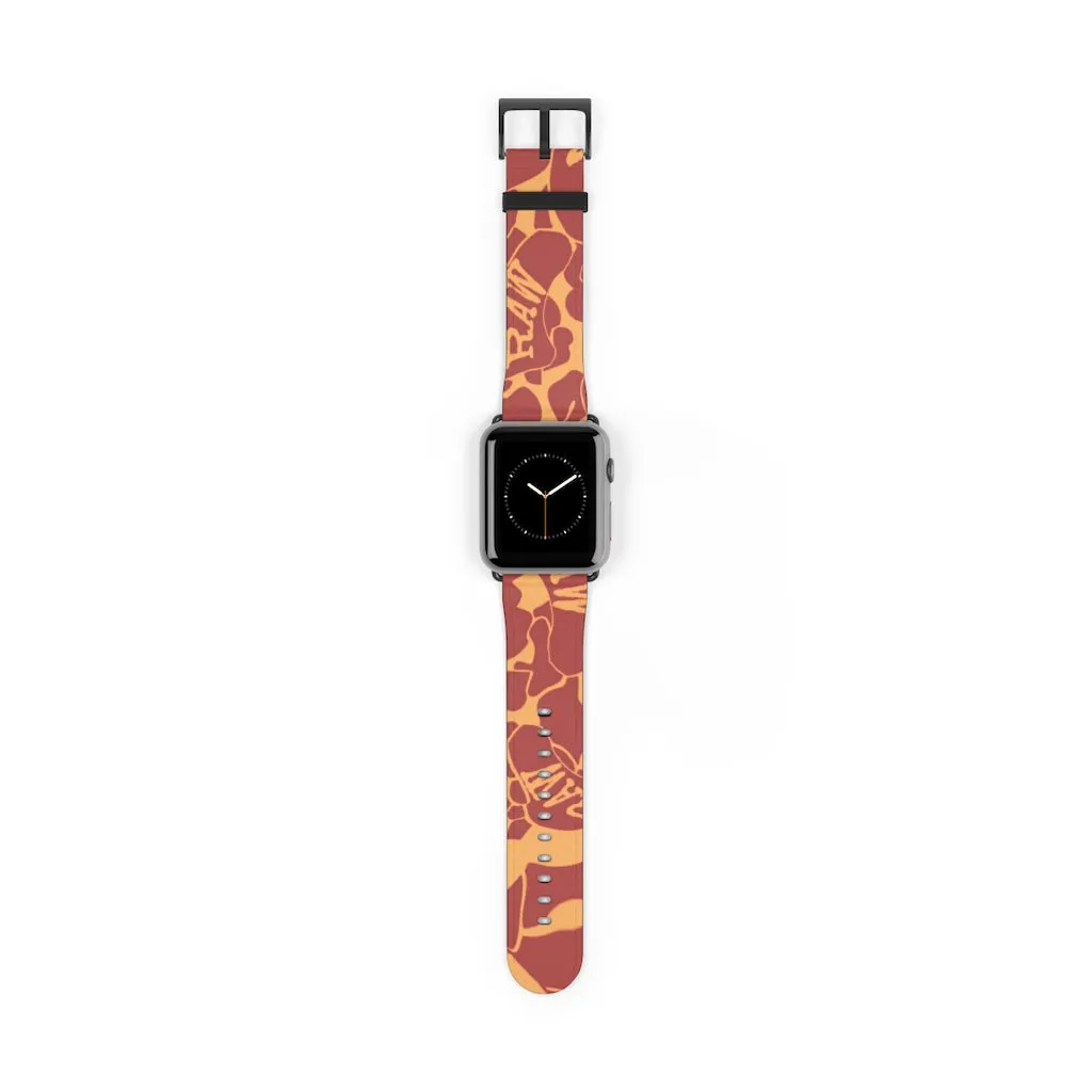 Raw Sushi "orange camo" Apple Watch Band