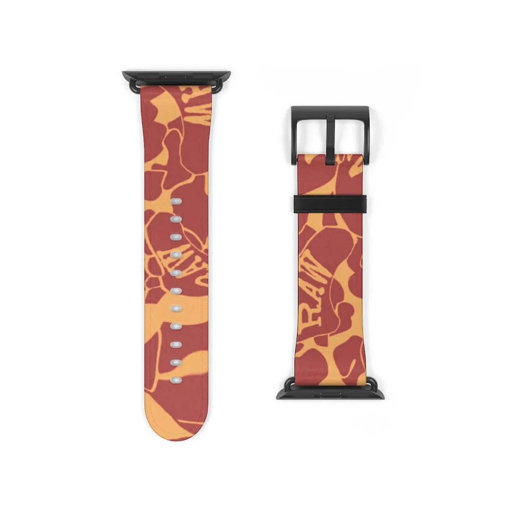 Raw Sushi "orange camo" Apple Watch Band