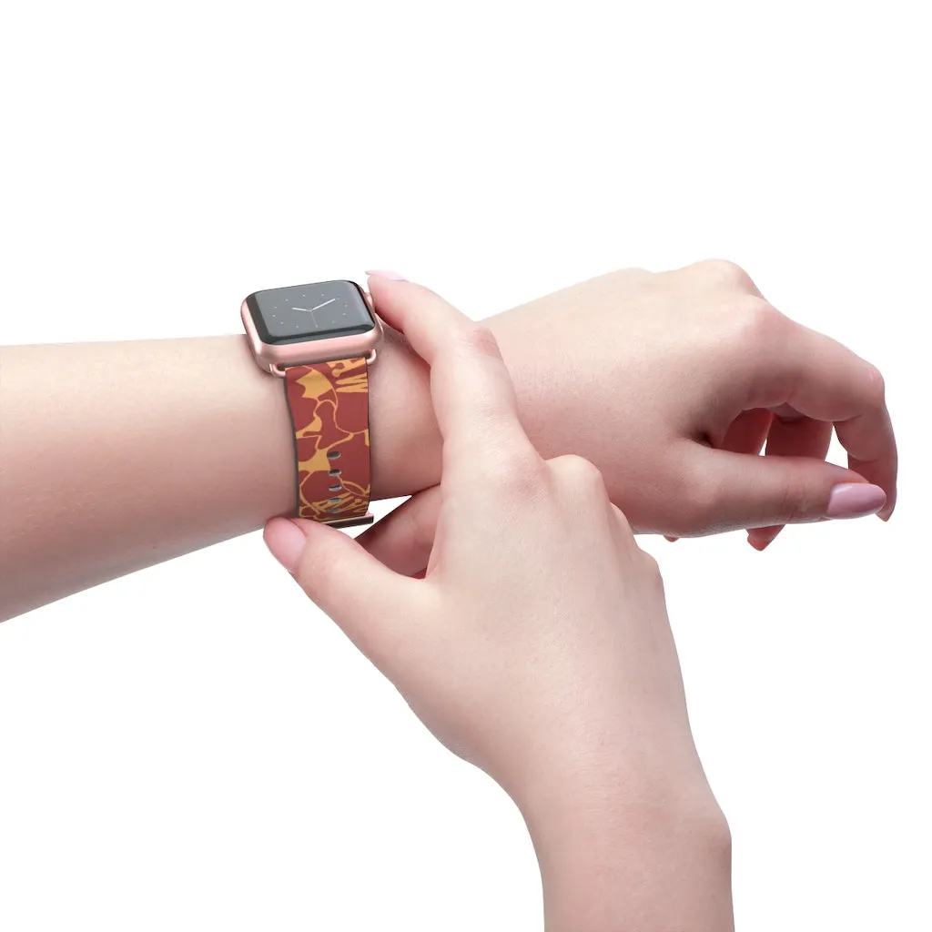 Raw Sushi "orange camo" Apple Watch Band