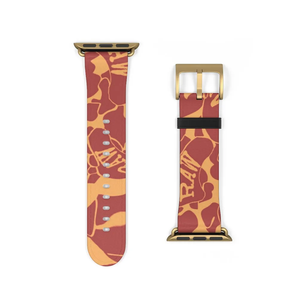Raw Sushi "orange camo" Apple Watch Band