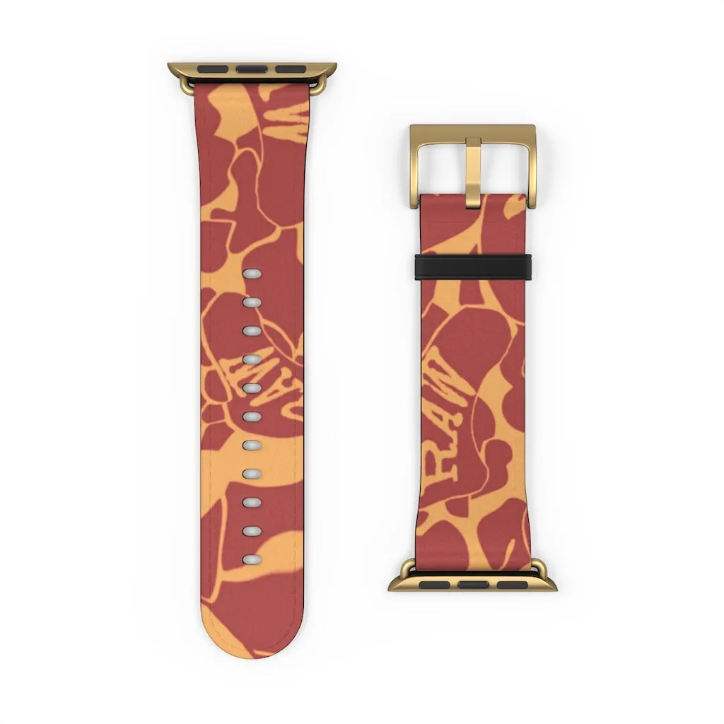 Raw Sushi "orange camo" Apple Watch Band