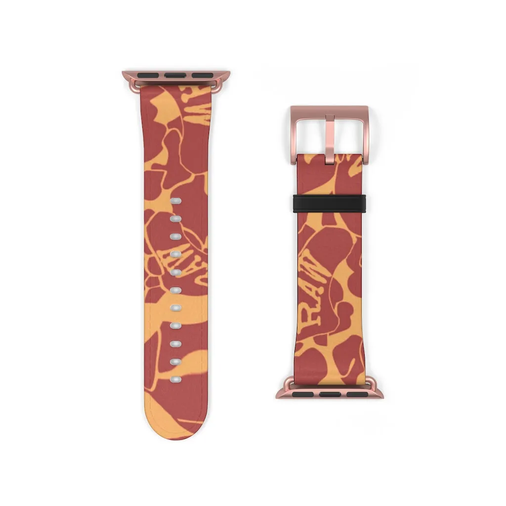 Raw Sushi "orange camo" Apple Watch Band