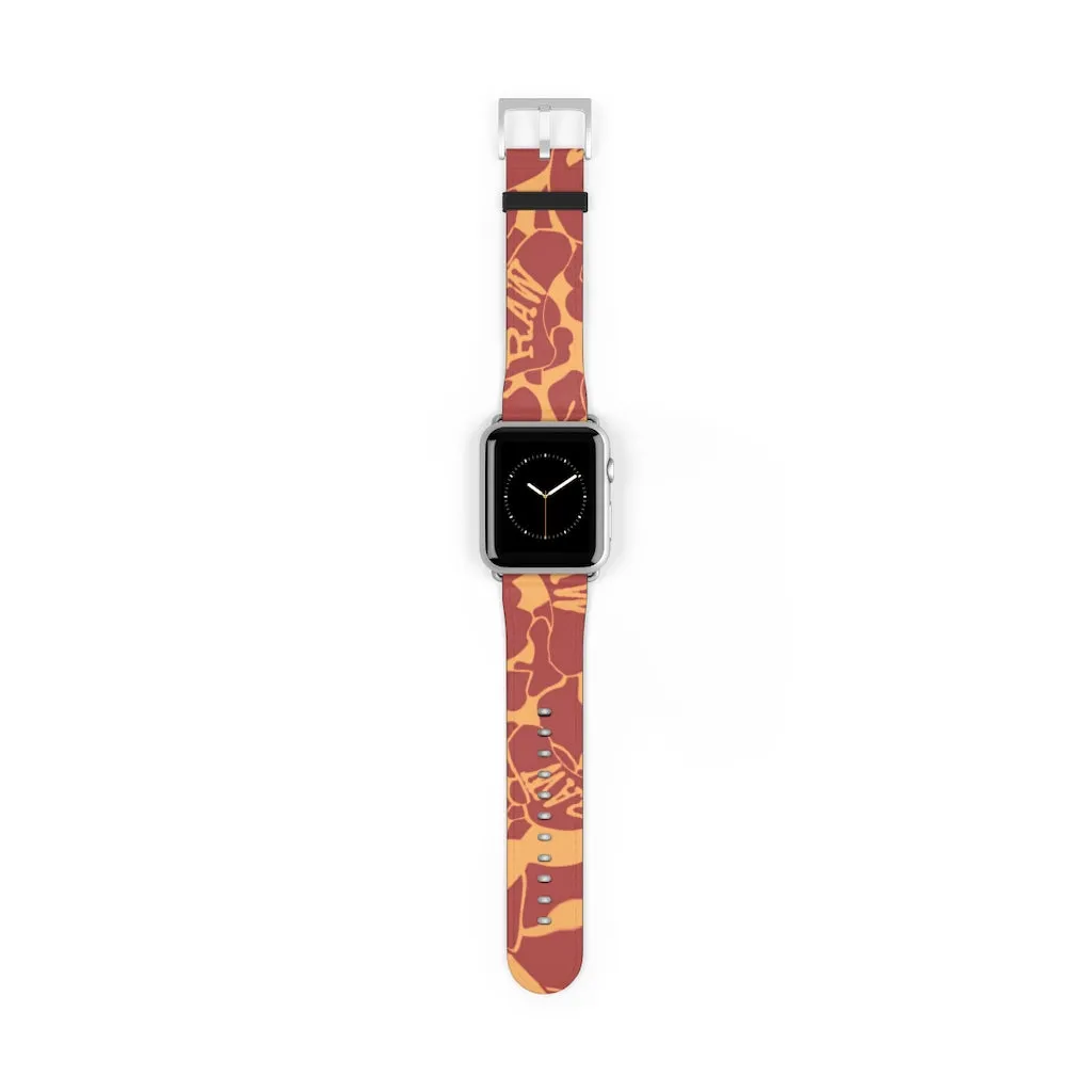 Raw Sushi "orange camo" Apple Watch Band