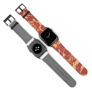 Raw Sushi "orange camo" Apple Watch Band
