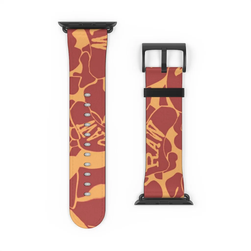 Raw Sushi "orange camo" Apple Watch Band